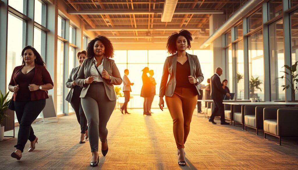 larger-bodied women in corporate settings
