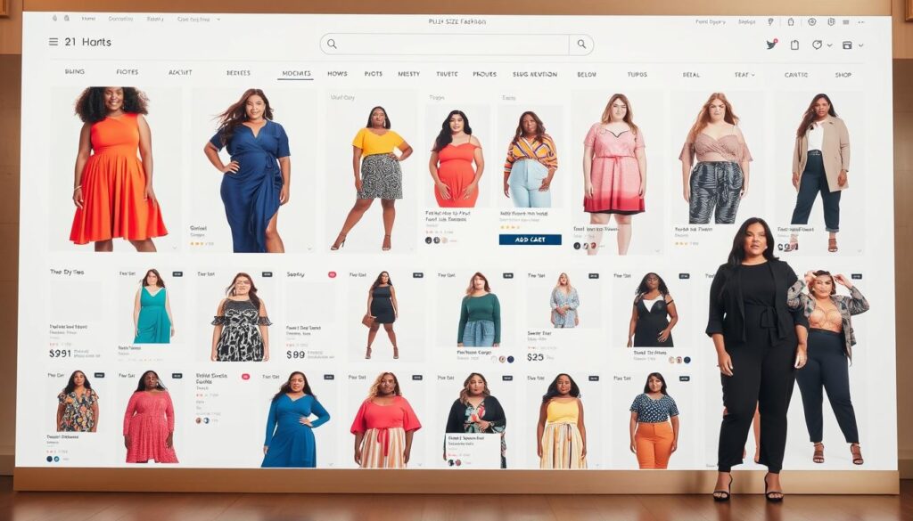 plus-size fashion online shopping