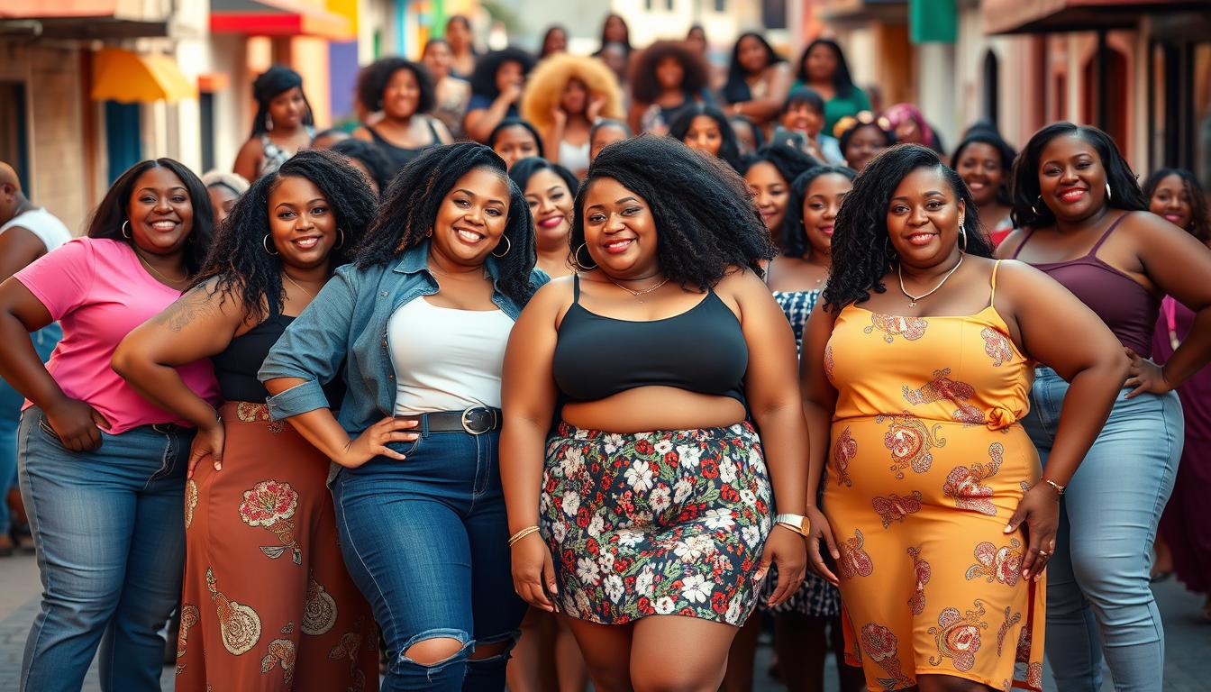 plus-size women under-represented  in media, advertising and social media.