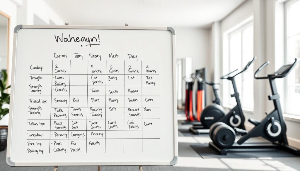 weekly workout schedule